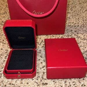 Cartier Wedding band box + bag
